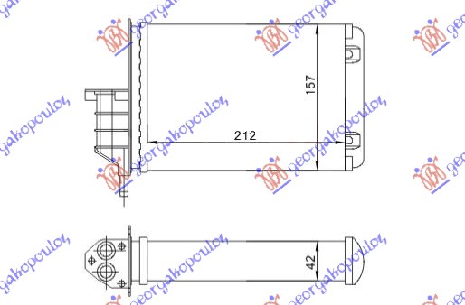 GREJAC KABINE (215x158) FIAT SEICENTO 1998-2001 (187)