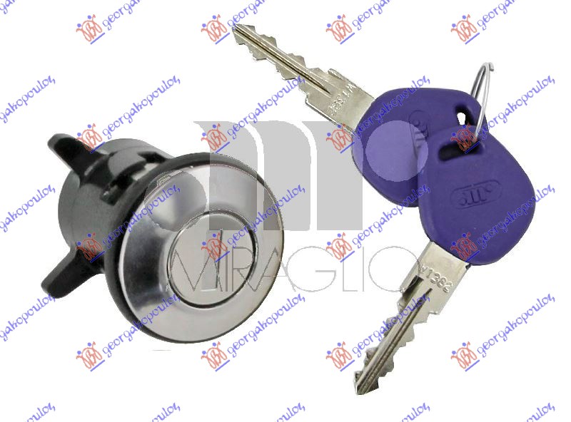 CILINDAR BRAVE VRATA (SA 4 KLJUCA) (SET 2 KOM) FIAT SEICENTO 1998-2001 (187)