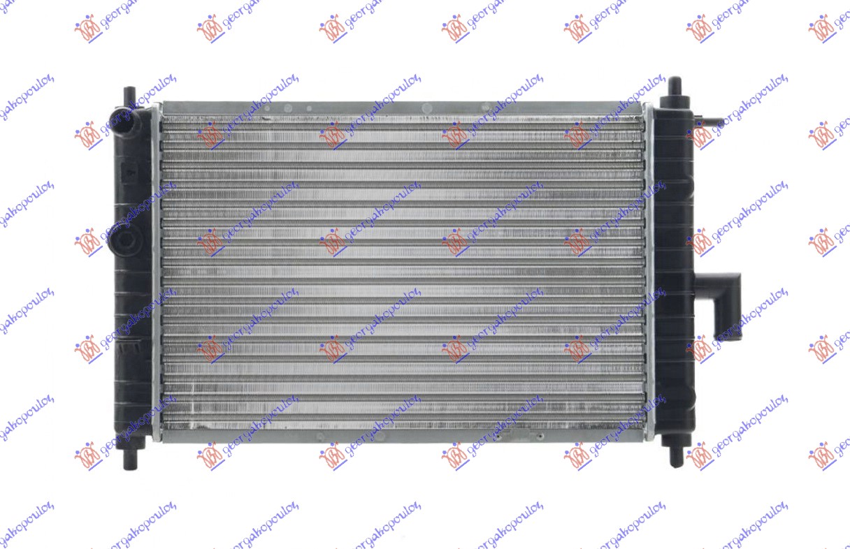 HLADNJAK MOTORA 0.8 6V/1.0 8V (+/-AC) (45.8x29.5x18) DAEWOO MATIZ 2000-2005 (M100/M150)