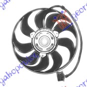 VENTILATOR HLADNJAKA (MOTOR+ELISA) (290mm) (2 PIN) SKODA FABIA 1999-2007 (6Y2/6Y3/6Y5)