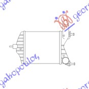 HLADNJAK INTERKULERA 1.3 MJTD (192x209x65) FIAT IDEA 2004-2010 (350)