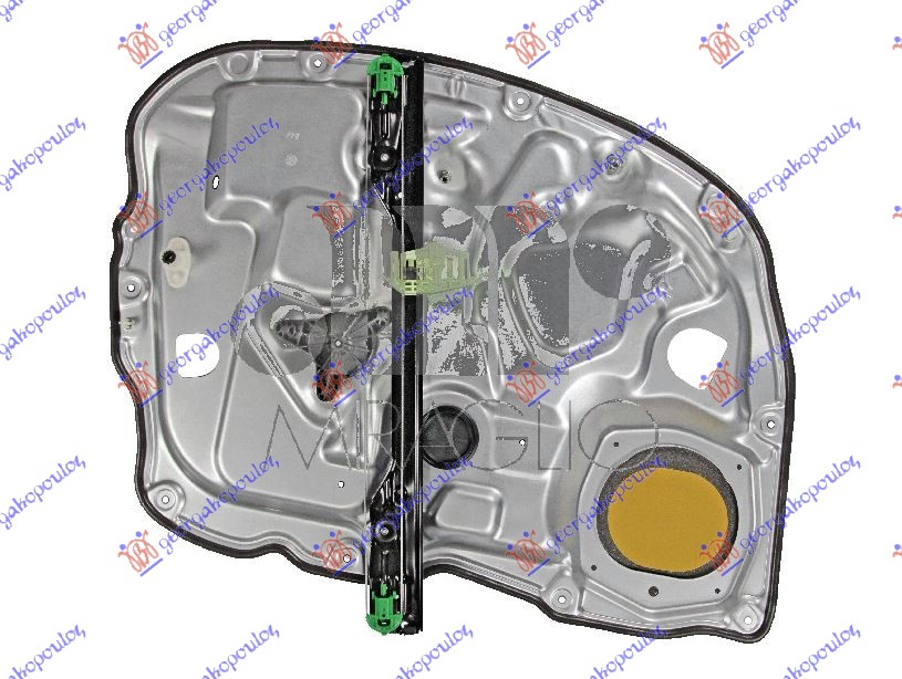 PODIZAC PREDNJEG PROZORA (BEZ MOTORA) (SA NOSACEM) FIAT IDEA 2004-2010 (350)