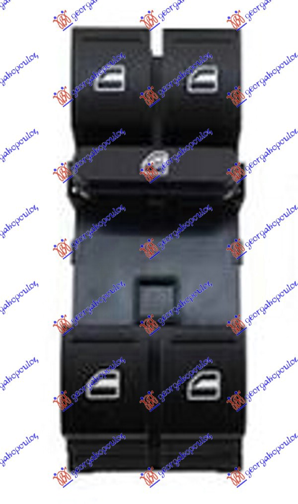 PREKIDAC U PREDNJIM VRATIMA (4 TASTERA) (8 PIN) FIAT IDEA 2004-2010 (350)