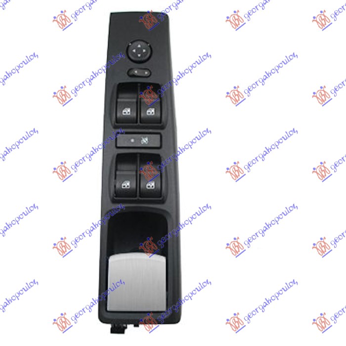 PREKIDAC U PREDNJIM VRATIMA (4 TASTERA) (SA KVAKOM I OKVIROM) (16 PIN) FIAT IDEA 2004-2010 (350)