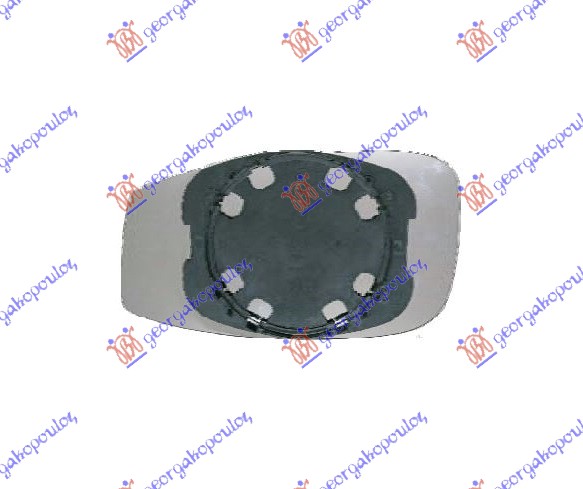 STAKLO RETROVIZORA -2009 (KONVEKSNO) FIAT IDEA 2004-2010 (350)