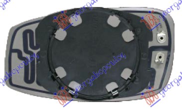 STAKLO RETROVIZORA SA GREJACEM -2009 (KONVEKSNO) FIAT IDEA 2004-2010 (350)