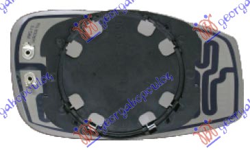 STAKLO RETROVIZORA SA GREJACEM -2009 (KONVEKSNO) FIAT IDEA 2004-2010 (350)