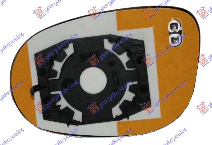 STAKLO RETROVIZORA SA GREJACEM 2009- (KONVEKSNO) FIAT IDEA 2004-2010 (350)