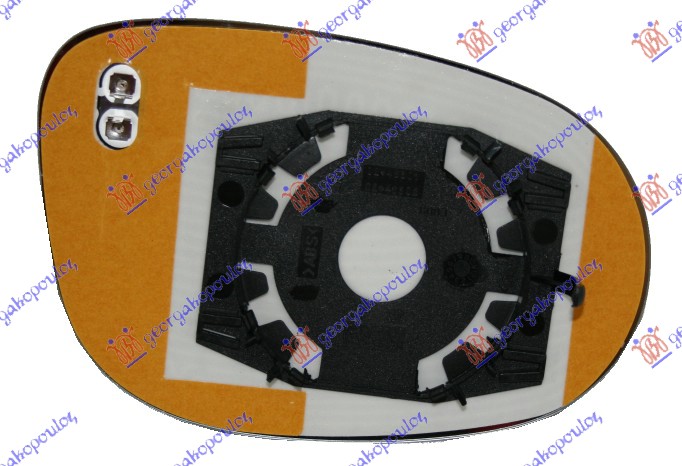 STAKLO RETROVIZORA SA GREJACEM 2009- (KONVEKSNO) FIAT IDEA 2004-2010 (350)