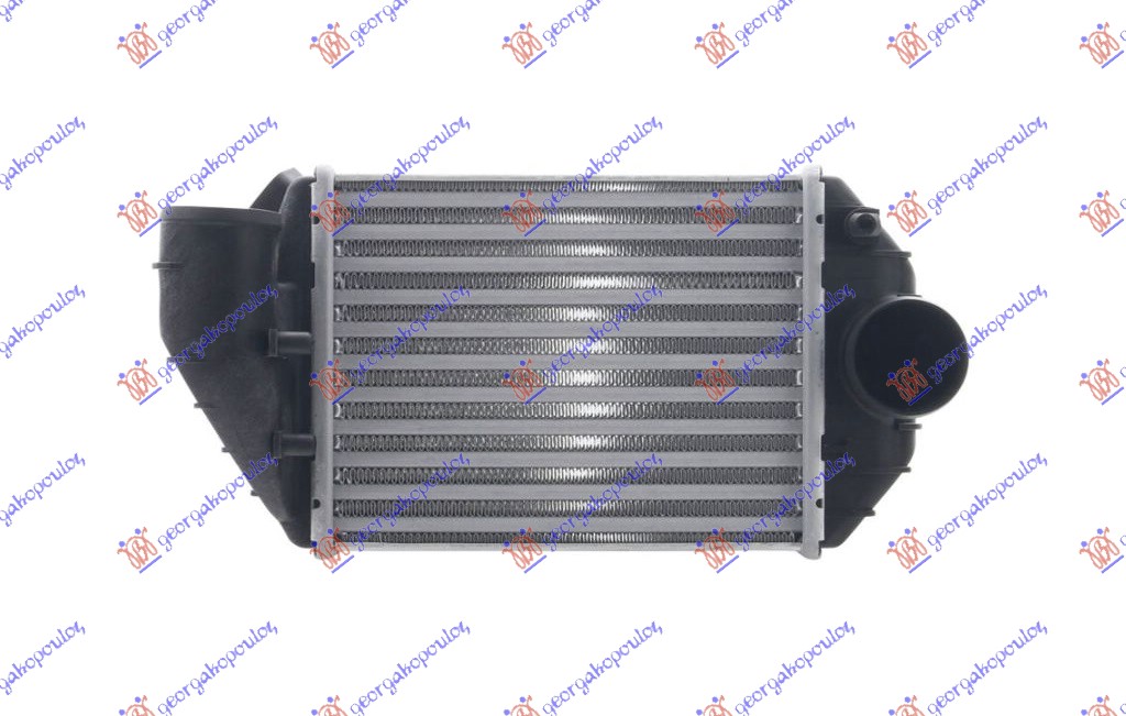 HLADNJAK INTERKULERA 2.5 TDi (215x172x62) SKODA SUPERB 2001-2008 (3U4)