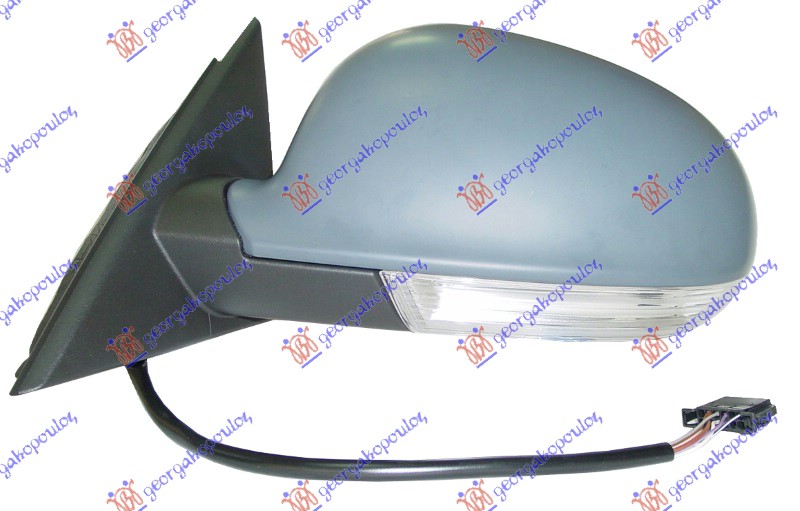 RETROVIZOR ELEKTRICNI SA GREJACEM PM (ELEKTRO-SKLOPIV) (MIGAVAC) 2006- SKODA SUPERB 2001-2008 (3U4)