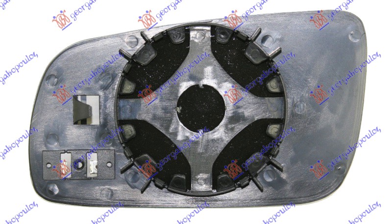 STAKLO RETROVIZORA SA GREJACEM -2006 (KONVEKSNO) SKODA SUPERB 2001-2008 (3U4)