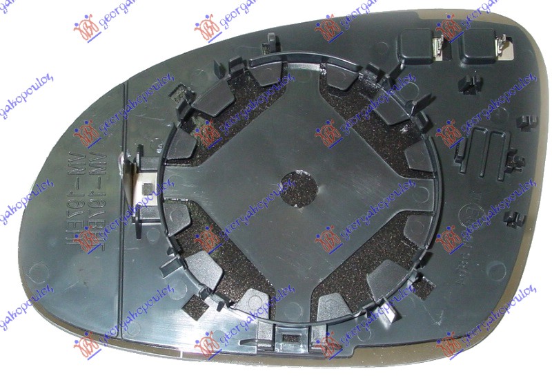 STAKLO RETROVIZORA SA GREJACEM 2006- (KONVEKSNO) SKODA SUPERB 2001-2008 (3U4)