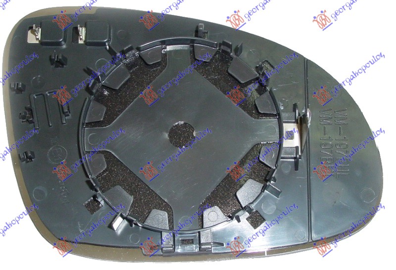 STAKLO RETROVIZORA SA GREJACEM 2006- (ASFERICNO) SKODA SUPERB 2001-2008 (3U4)
