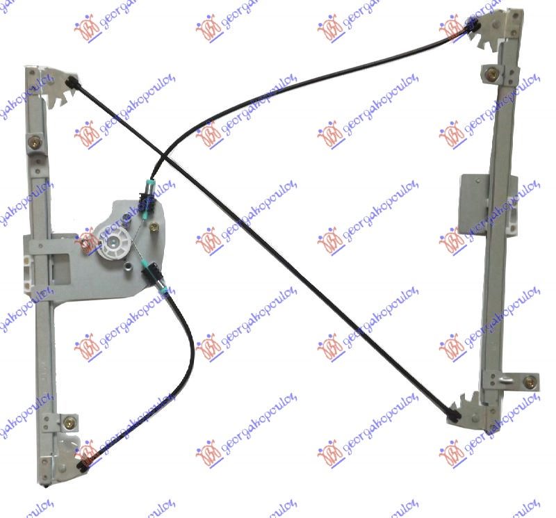 PODIZAC PREDNJEG PROZORA ELEKTRICNI (BEZ MOTORA) PEUGEOT PARTNER 2002-2008 (5/G)