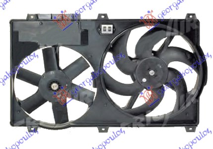 VENTILATOR (DUPLI) KOMPLET (BENZIN/DIZEL) (+AC) FIAT DUCATO II 2002-2006 (244)