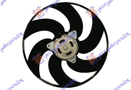 VENTILATOR (MOTOR+ELISA) (BENZIN/DIZEL) (+AC) (38.3cm) FIAT DUCATO II 2002-2006 (244)