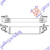 HLADNJAK INTERKULERA 2.2-2.7 CDi (650x127x62) MERCEDES CLC COUPE 2001-2008 (W203)