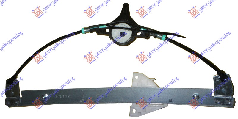 PODIZAC ZADNJEG PROZORA ELEKTRICNI (BEZ MOTORA) (A KVALITET) MAZDA 2 2007-2014 (DE/DH)