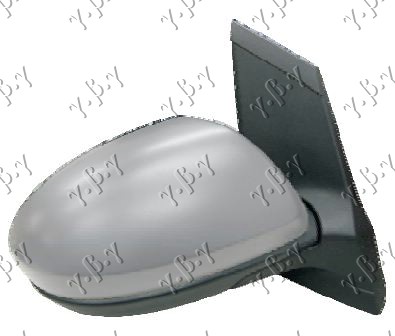 RETROVIZOR ELEKTRICNI SA GREJACEM PM (A KVALITET) (KONVEKSNO STAKLO) MAZDA 2 2007-2014 (DE/DH)