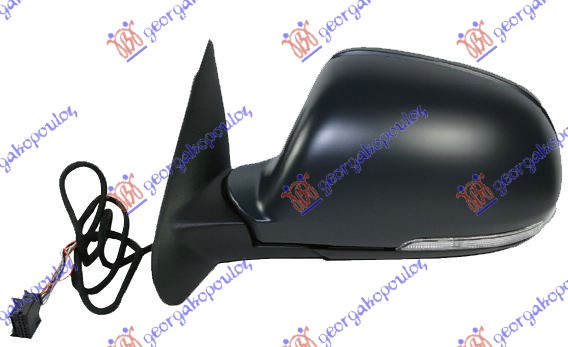 RETROVIZOR ELEKTRICNI SA GREJACEM PM (MIGAVAC) (SVETLO) (7 PIN) (A KVALITET) (ASFERICNO STAKLO) SKODA OCTAVIA 5 2008-2013 (3U4)