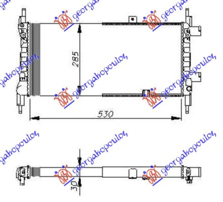 HLADNJAK MOTORA 1.2CC (53x29) OPEL KADETT E 1985-1988 (T85)