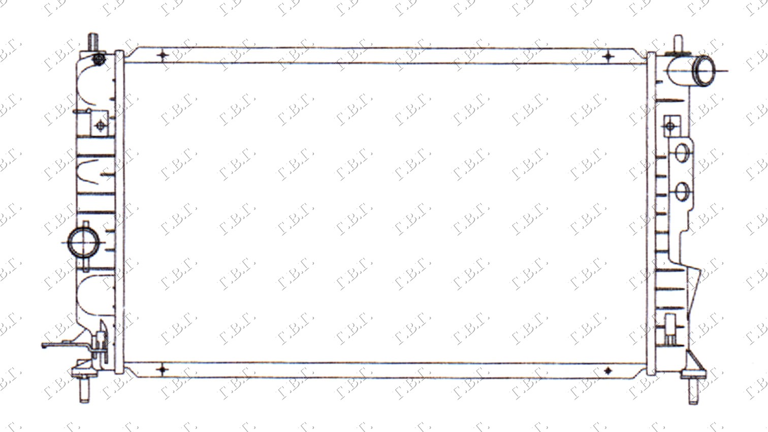 HLADNJAK MOTORA 1.3CC (53x29) OPEL KADETT E 1988-1990 (T85)