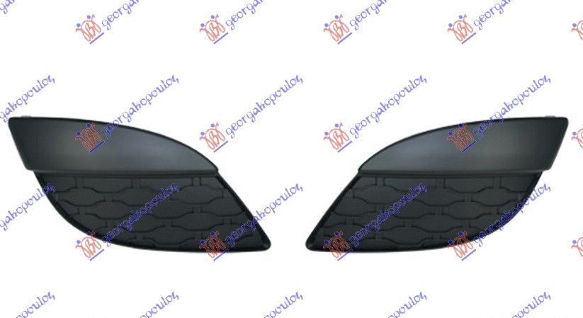 RESETKA PREDNJEG BRANIKA (BEZ MAGLENKE) (SET) RENAULT TWINGO 2007-2012 (CN0)