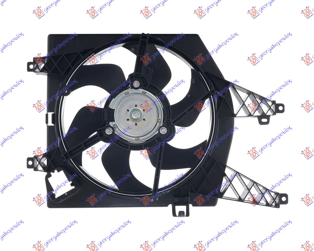 VENTILATOR KOMPLET (BENZIN/DIZEL) (+AC) RENAULT TWINGO 2007-2012 (CN0)