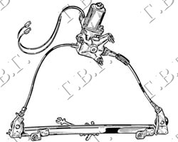 PODIZAC PREDNJEG PROZORA ELEKTRICNI (& RX4) RENAULT MEGANE SCENIC 1999-2003 (JA0/JA1)