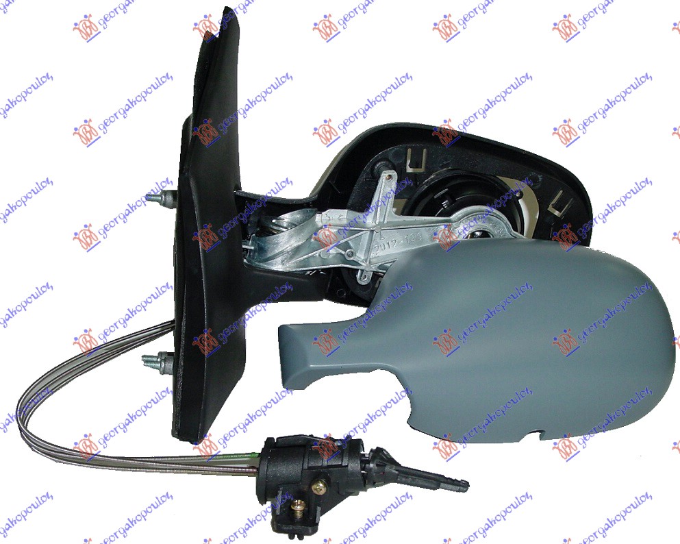 RETROVIZOR MEHANICKI SA SAJLOM PM (ASFERICNO STAKLO) RENAULT MEGANE SCENIC 1999-2003 (JA0/JA1)