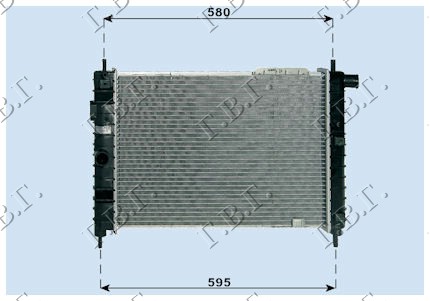 HLADNJAK MOTORA 1.7 DIZEL (52x37) OPEL COMBO 1988-1990 (TF0/TF1)