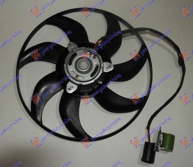 VENTILATOR (MOTOR+ELISA) (390mm) (4 PIN) OPEL ASTRA H 2004-2010 (A04)