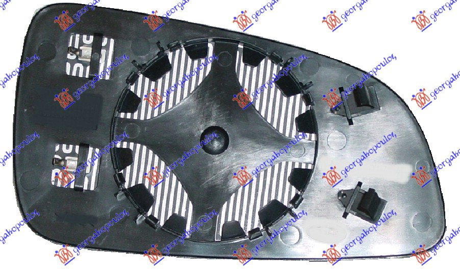 STAKLO RETROVIZORA SA GREJACEM (ASFERICNO) OPEL ASTRA H 2004-2010 (A04)