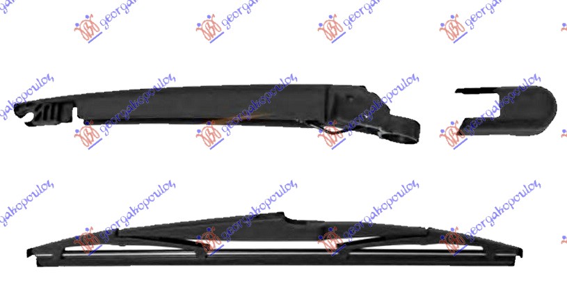 ZADNJI BRISAC KOMPLET (GTC) 230mm OPEL ASTRA H 2004-2010 (A04)