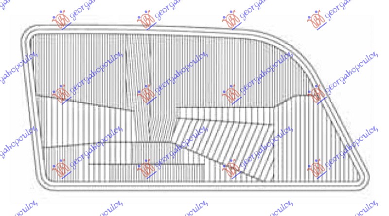 STAKLO FARA OPEL OMEGA A 1988-1991 (V87)