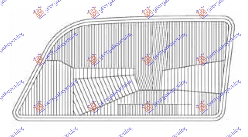 STAKLO FARA OPEL OMEGA A 1988-1991 (V87)