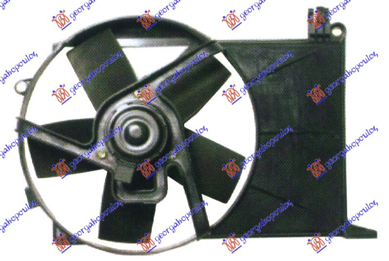 VENTILATOR (1.5/1.7 D-TD) (+/-AC) OPEL COMBO 1993-2000 (TF0/TF1)