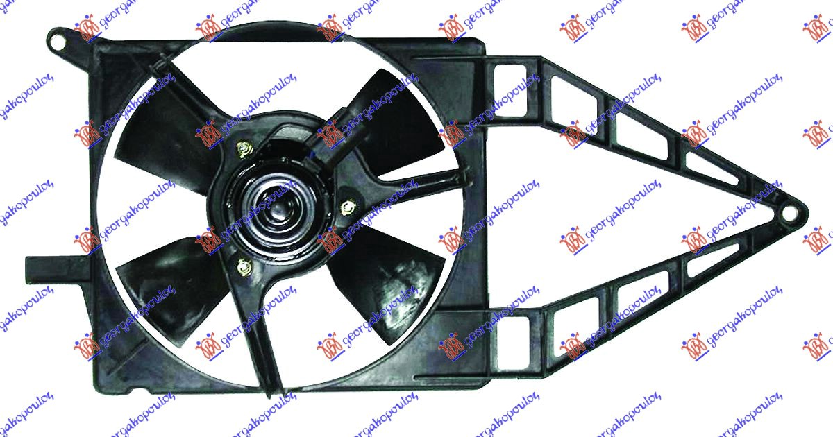 VENTILATOR HLADNJAKA KOMPLET (1.0/1.2/1.4 8V BENZIN) (-AC) OPEL CORSA B 1993-1995 (S93)