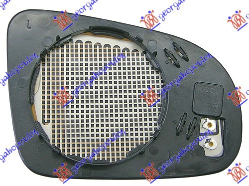 STAKLO RETROVIZORA SA GREJACEM OPEL CORSA B 1997-2000 (S93)