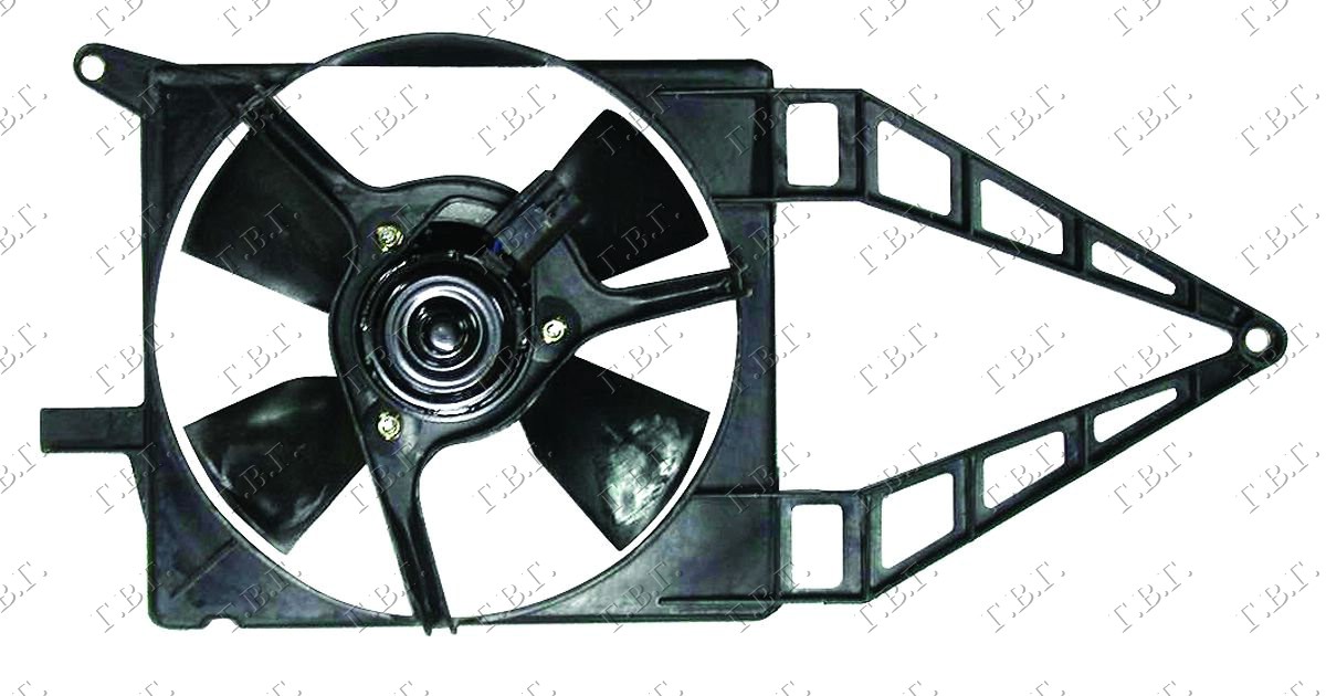 VENTILATOR HLADNJAKA KOMPLET (1.0/1.2/1.4 8V BENZIN) (-AC) OPEL CORSA B 1996-1997 (S93)