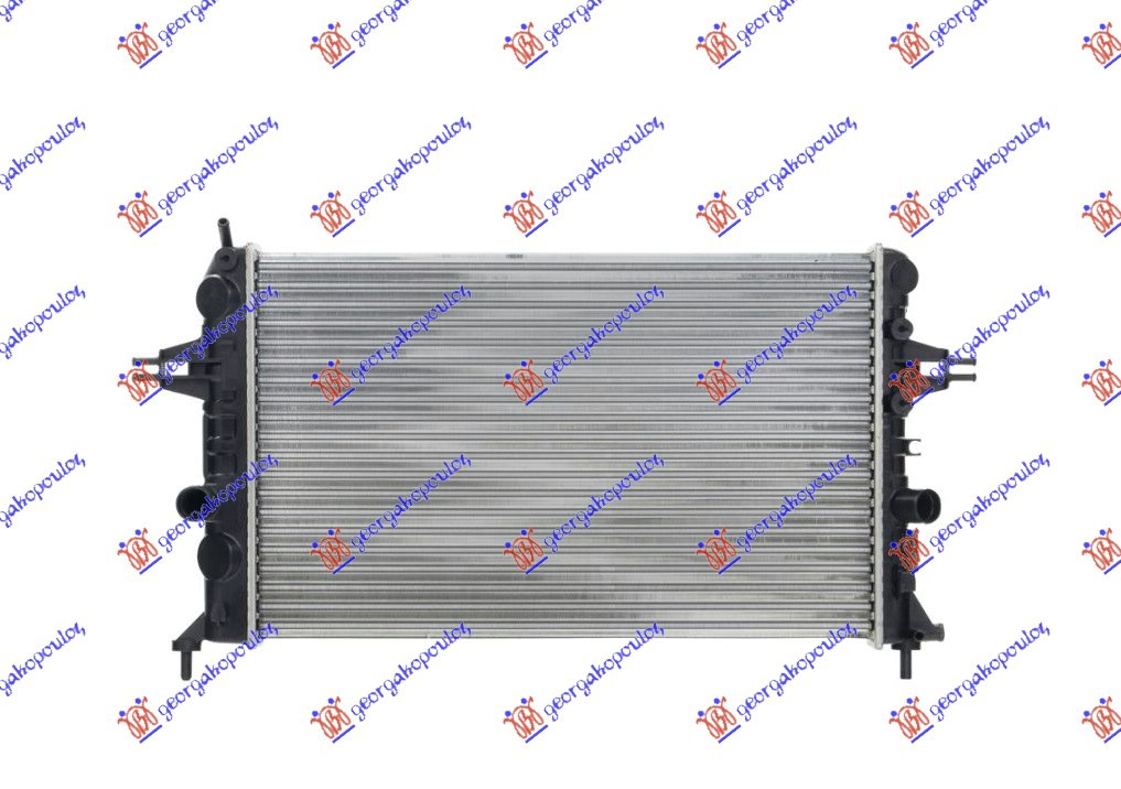 HLADNJAK MOTORA 1.6i 16V (Z16XEP) (+AC) (60x37) (DIJAGONALNO) OPEL ASTRA G 1998-2004 (T98/F35)