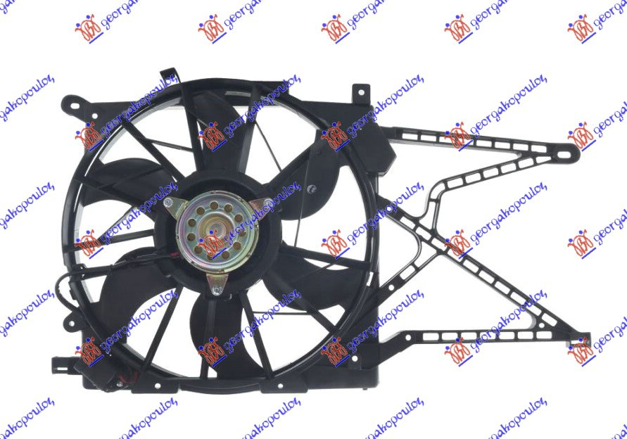 VENTILATOR KOMPLET (DIZEL) (-AC) (3 PIN) OPEL ASTRA G 1998-2004 (T98/F35)