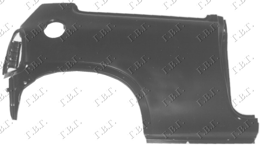 ZADNJI BLATOBRAN 3 VRATA OPEL CORSA B 1997-2000 (S93)