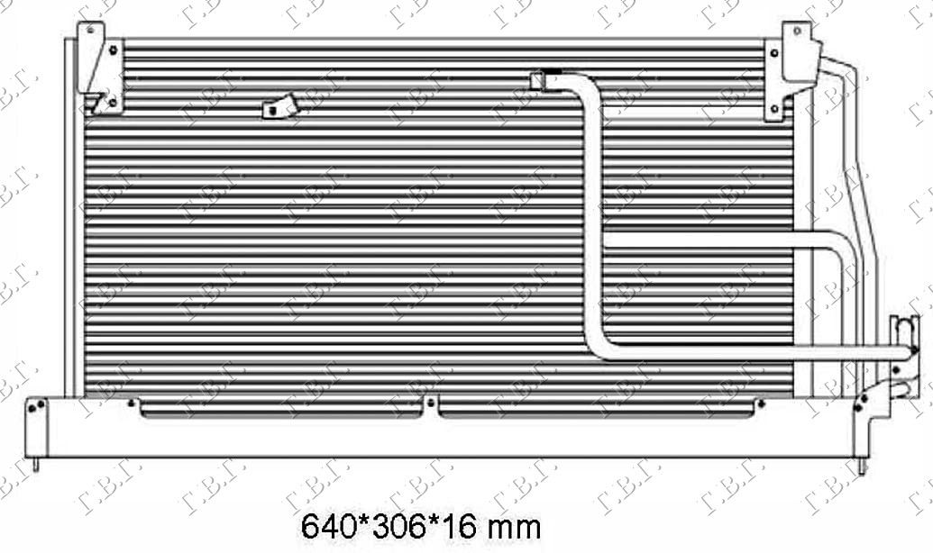 HLADNJAK KLIME ZA SVE MODELE (610x25x20) OPEL CORSA B 1997-2000 (S93)