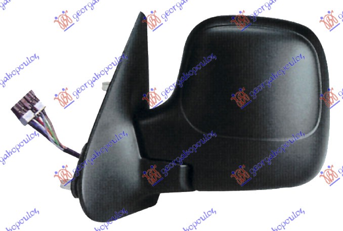 RETROVIZOR ELEKTRICNI SA GREJACEM (A KVALITET) (KONVEKSNO STAKLO) CITROEN BERLINGO 2002-2008 (MF)