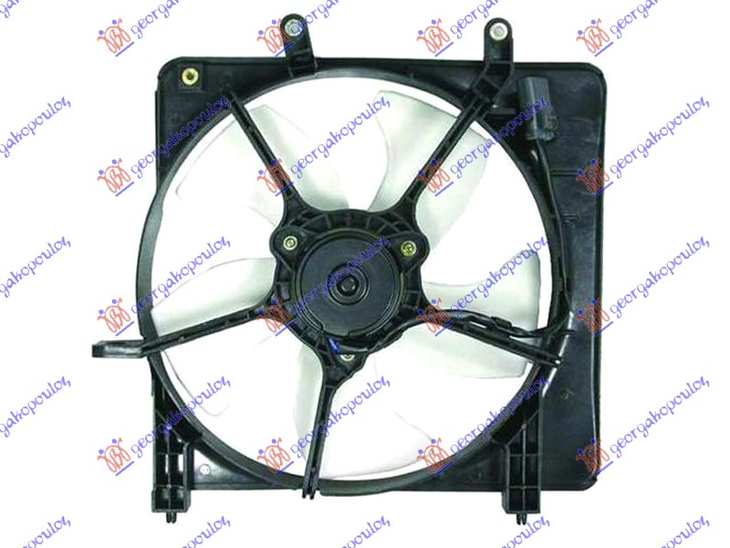 VENTILATOR HLADNJAKA KOMPLET (BENZIN) 04- HONDA JAZZ 2001-2008 (GD/GE3/GE2)