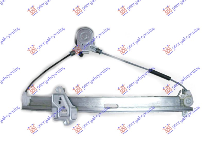 PODIZAC PREDNJEG PROZORA ELEKTRICNI (BEZ MOTORA) HONDA JAZZ 2001-2008 (GD/GE3/GE2)