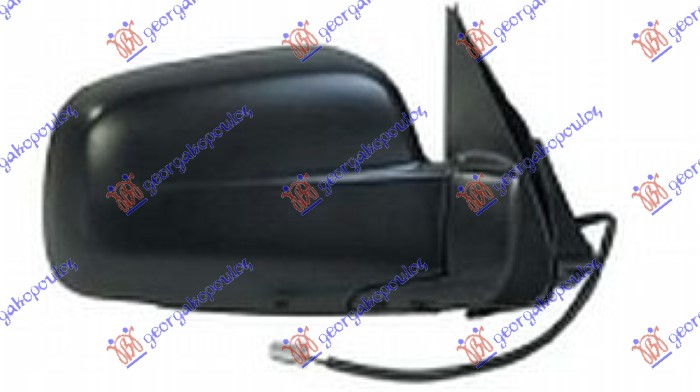 RETROVIZOR ELEKTRICNI (ELEKTRO-SKLOPIV) (5 PIN) (A KVALITET) (KONVEKSNO STAKLO) HONDA CR-V 2002-2007 (RD)