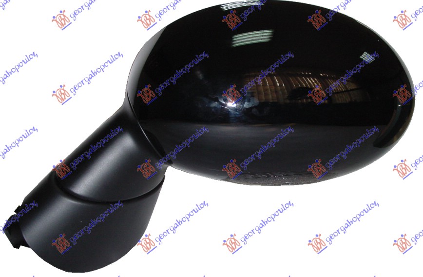 RETROVIZOR ELEKTRICNI SA GREJACEM (KONVEKSNO STAKLO) MINI CABRIO 2004-2008 (R52)